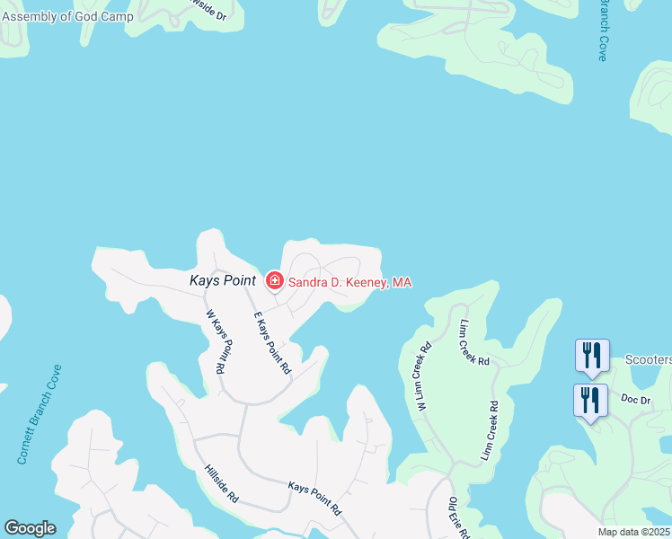 map of restaurants, bars, coffee shops, grocery stores, and more near 2-98 Queens Point in Village of Four Seasons