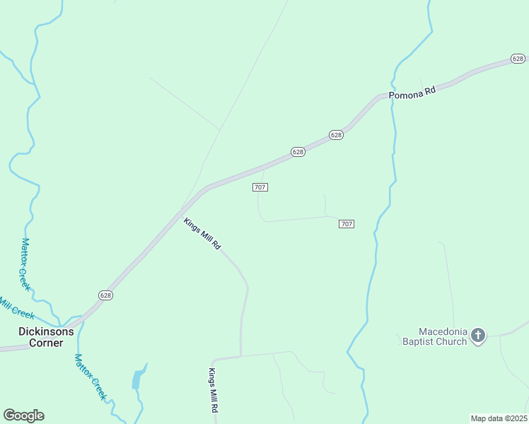map of restaurants, bars, coffee shops, grocery stores, and more near 53 Bushrod Road in King George