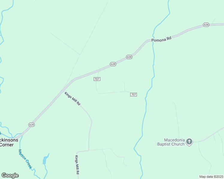 map of restaurants, bars, coffee shops, grocery stores, and more near 301 Bushrod Road in King George