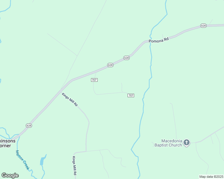 map of restaurants, bars, coffee shops, grocery stores, and more near 301 Bushrod Road in King George
