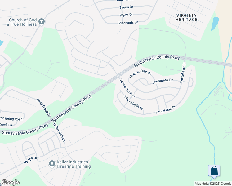 map of restaurants, bars, coffee shops, grocery stores, and more near 9003 Laurel Oak Drive in Fredericksburg