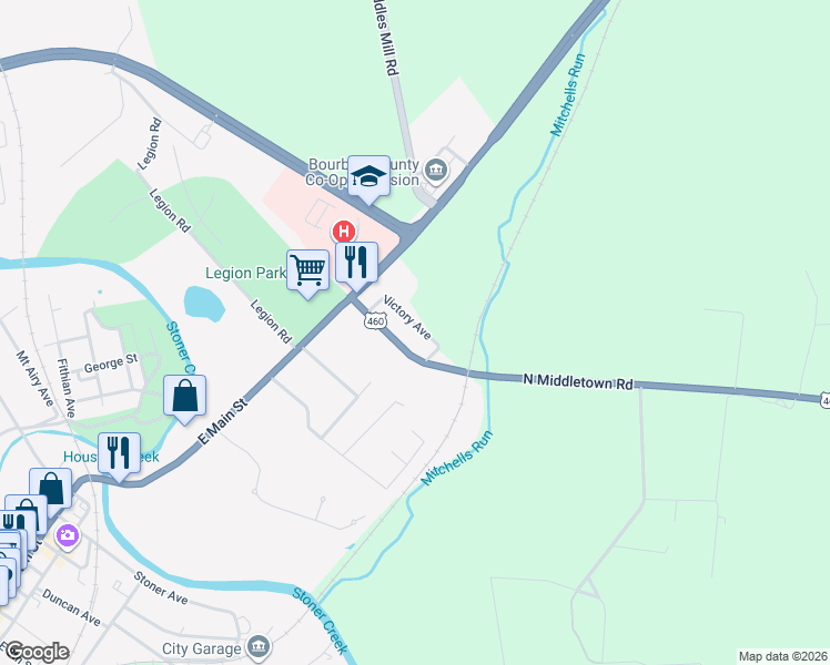 map of restaurants, bars, coffee shops, grocery stores, and more near 40 Victory Avenue in Paris