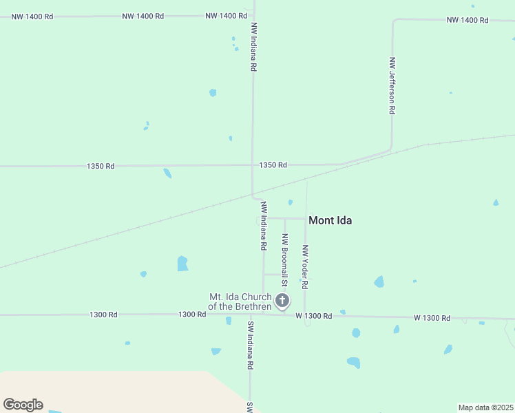 map of restaurants, bars, coffee shops, grocery stores, and more near 22401-22409 Southwest Indiana Road in Welda