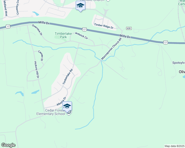 map of restaurants, bars, coffee shops, grocery stores, and more near 3300 Massaponax Church Road in Fredericksburg