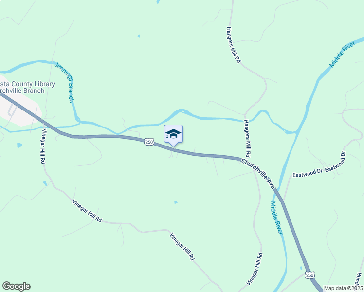 map of restaurants, bars, coffee shops, grocery stores, and more near 3297 Churchville Avenue in Churchville