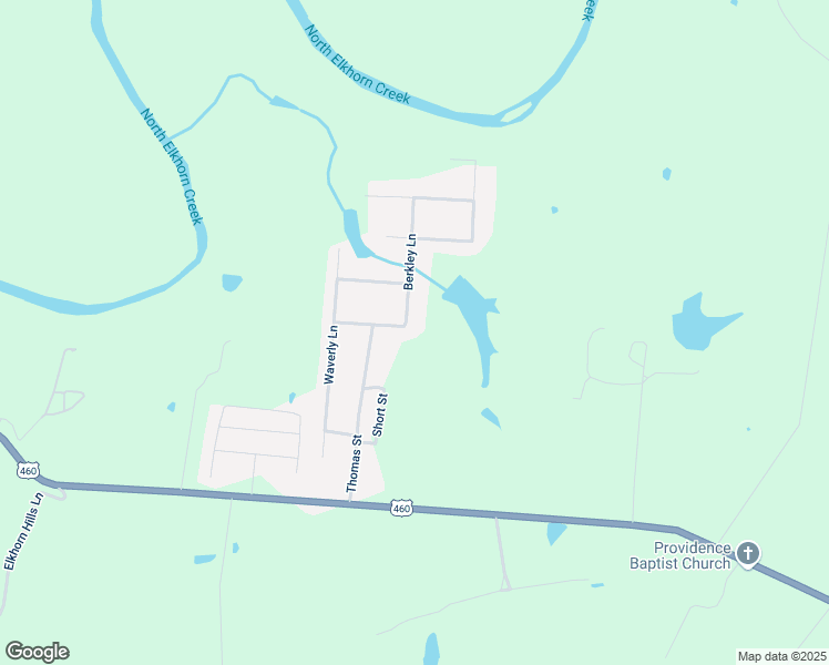 map of restaurants, bars, coffee shops, grocery stores, and more near 100 Berkley Lane in Frankfort