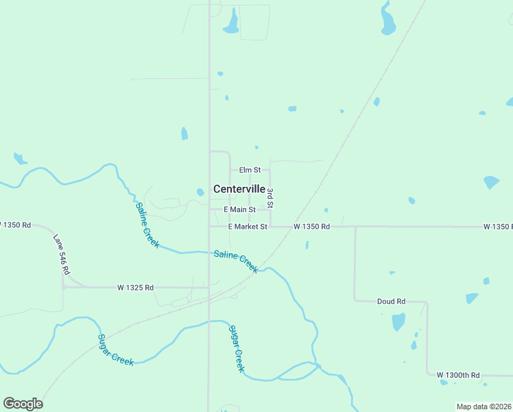 map of restaurants, bars, coffee shops, grocery stores, and more near 310 East Main Street in Centerville