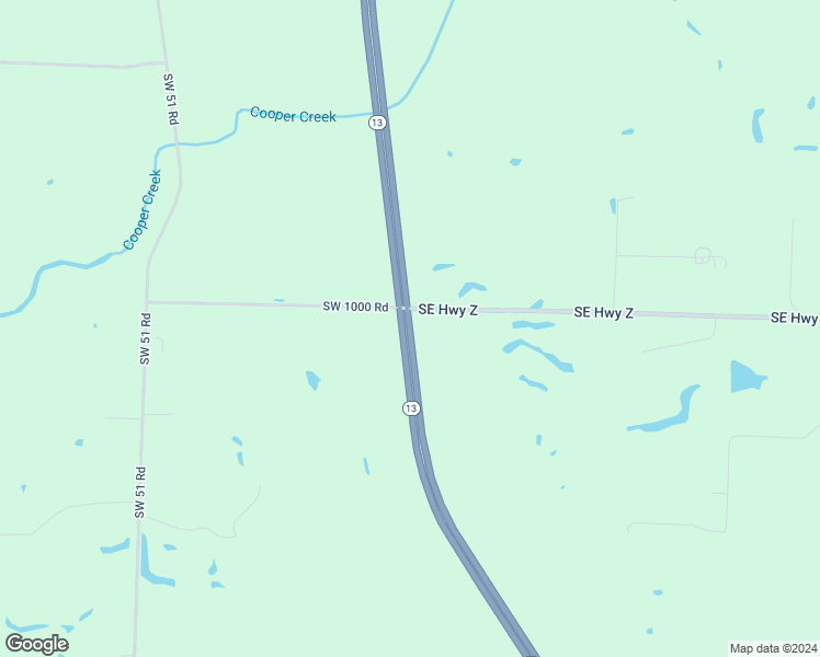 map of restaurants, bars, coffee shops, grocery stores, and more near 1000 Missouri 13 in Deepwater