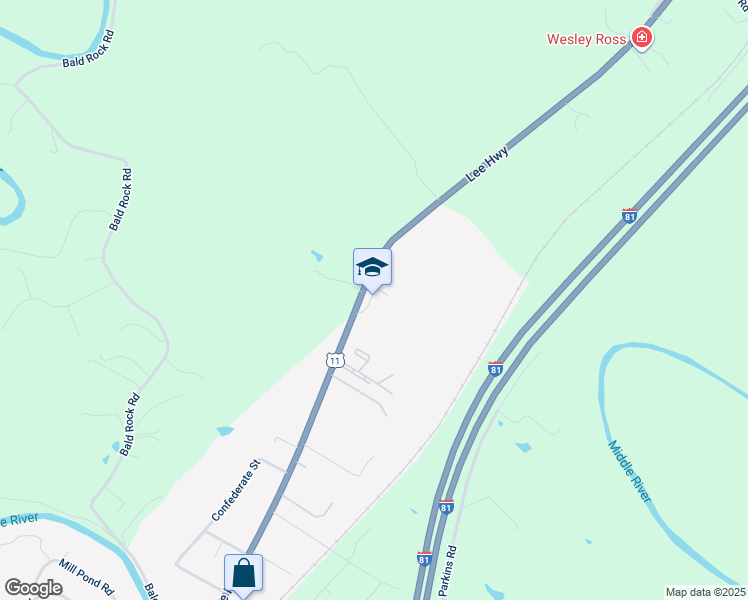 map of restaurants, bars, coffee shops, grocery stores, and more near 1011 Lee Highway in Verona