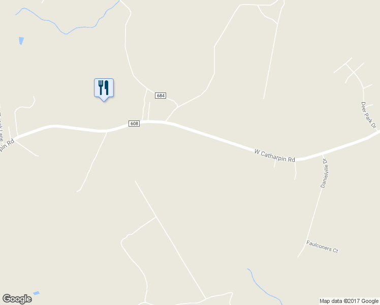 map of restaurants, bars, coffee shops, grocery stores, and more near 13204 West Catharpin Road in Spotsylvania
