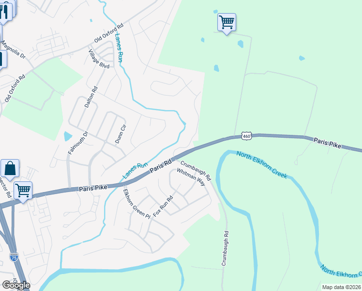 map of restaurants, bars, coffee shops, grocery stores, and more near 101 Rocky Creek Road in Georgetown