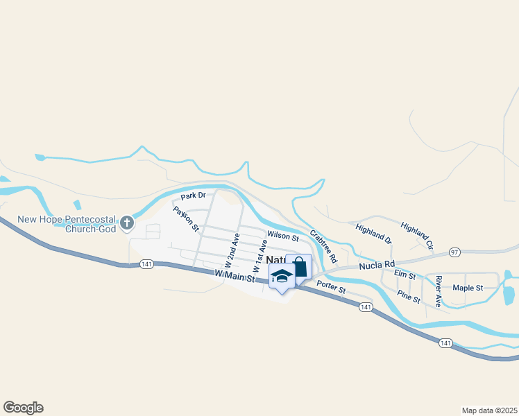 map of restaurants, bars, coffee shops, grocery stores, and more near 237-26399 Crabtree Road in Naturita