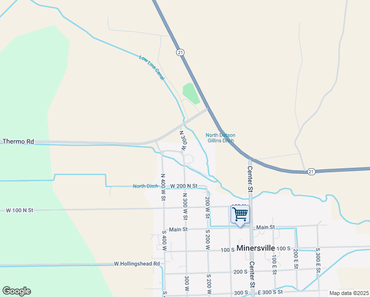 map of restaurants, bars, coffee shops, grocery stores, and more near in Minersville