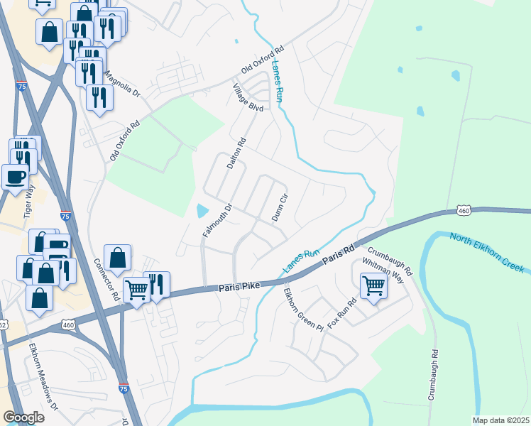 map of restaurants, bars, coffee shops, grocery stores, and more near 109 Galehouse Road in Georgetown