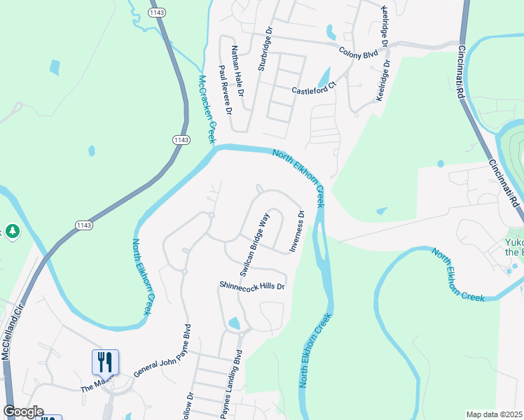 map of restaurants, bars, coffee shops, grocery stores, and more near 169 Swilcan Bridge Way in Georgetown