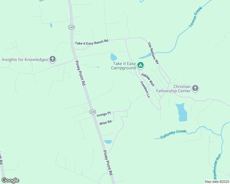 map of restaurants, bars, coffee shops, grocery stores, and more near 45160 Smiths Lane in Callaway
