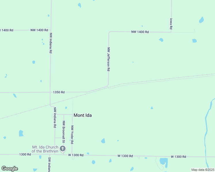 map of restaurants, bars, coffee shops, grocery stores, and more near 1350 Road in Welda