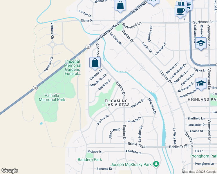 map of restaurants, bars, coffee shops, grocery stores, and more near 3 Cadena Pl in Pueblo