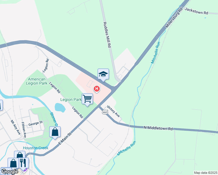 map of restaurants, bars, coffee shops, grocery stores, and more near Paris Bypass Road in Paris