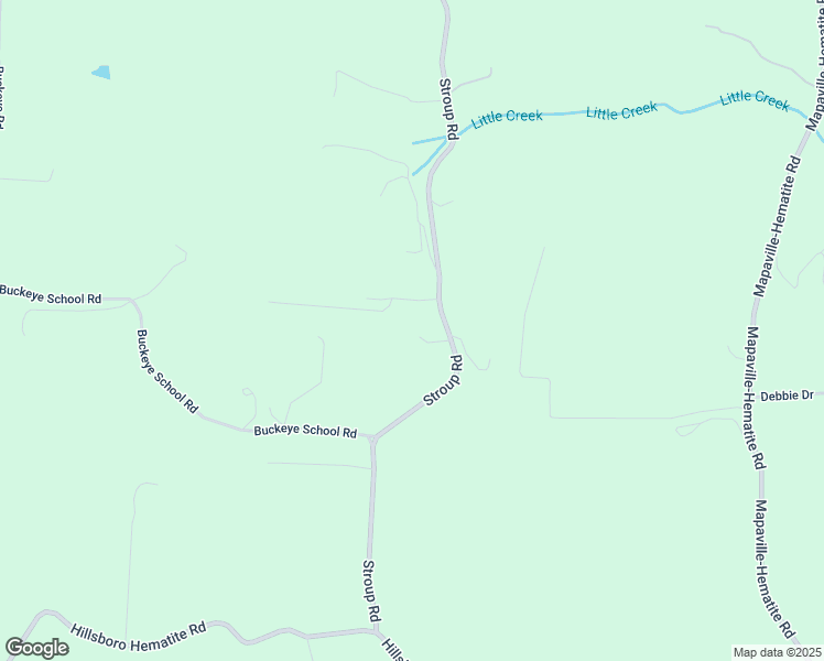 map of restaurants, bars, coffee shops, grocery stores, and more near 10700 Stroup Road in Festus