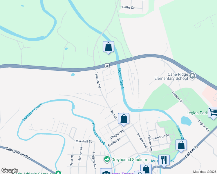 map of restaurants, bars, coffee shops, grocery stores, and more near 103 Maria Court in Paris