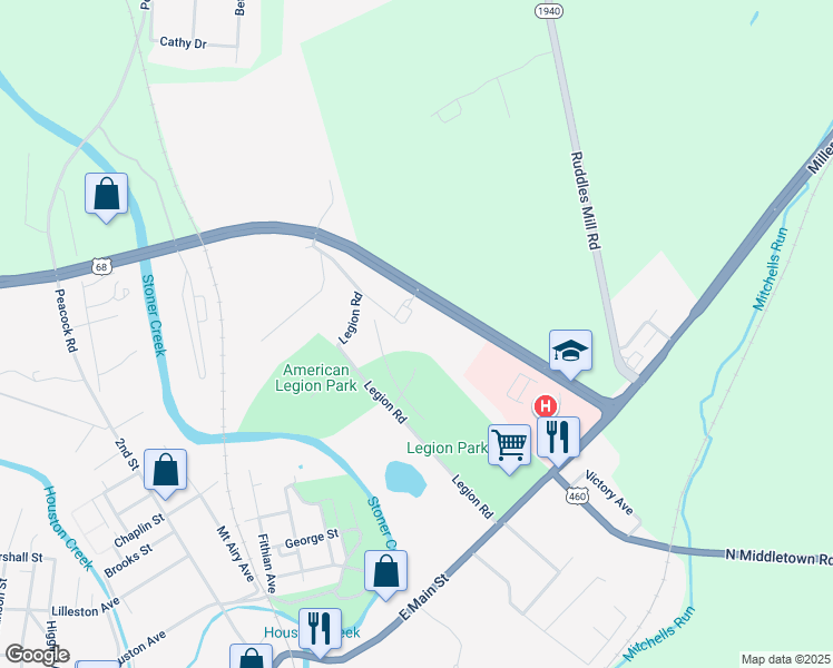 map of restaurants, bars, coffee shops, grocery stores, and more near 8000 Martin Luther King Junior Boulevard in Paris