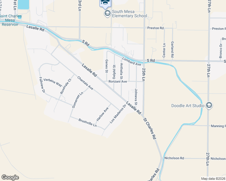 map of restaurants, bars, coffee shops, grocery stores, and more near 23063 Lasalle Road in Pueblo
