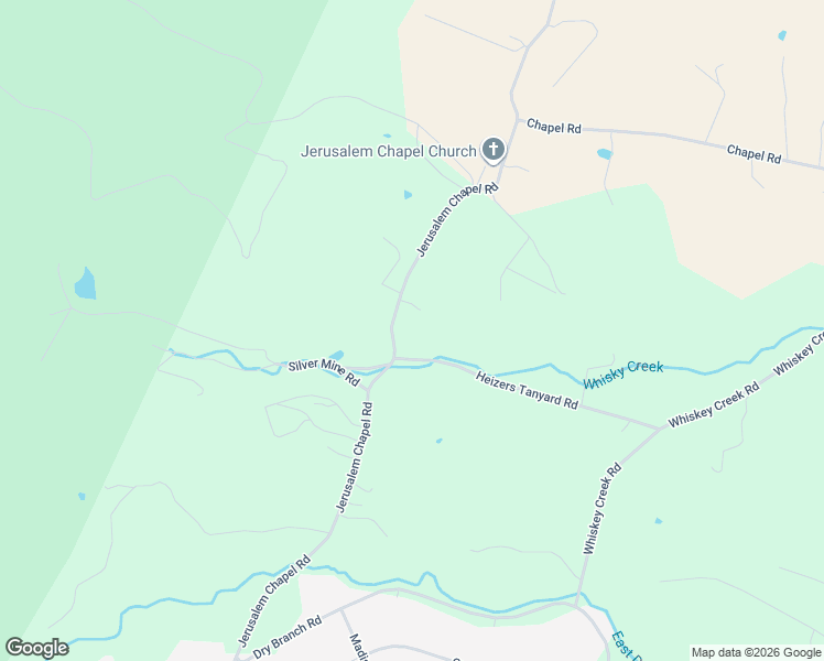 map of restaurants, bars, coffee shops, grocery stores, and more near 1100 Jerusalem Chapel Road in Churchville