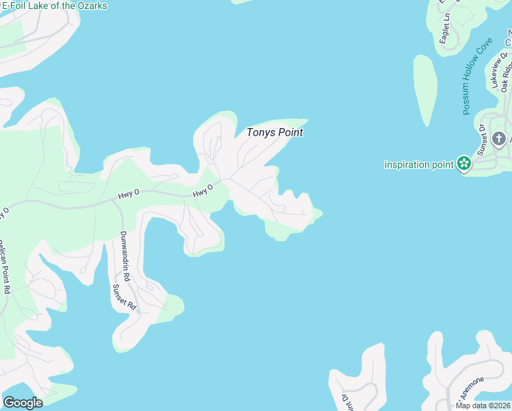 map of restaurants, bars, coffee shops, grocery stores, and more near 31632 Pistol Point Loop in Gravois Mills