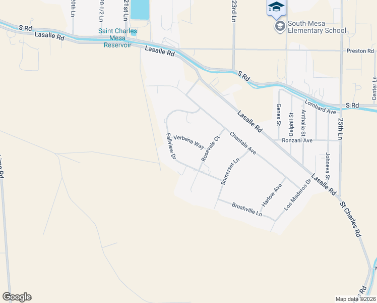 map of restaurants, bars, coffee shops, grocery stores, and more near 2250 Verbena Way in Pueblo