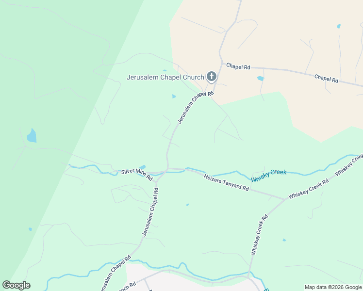map of restaurants, bars, coffee shops, grocery stores, and more near 1100 Jerusalem Chapel Road in Churchville