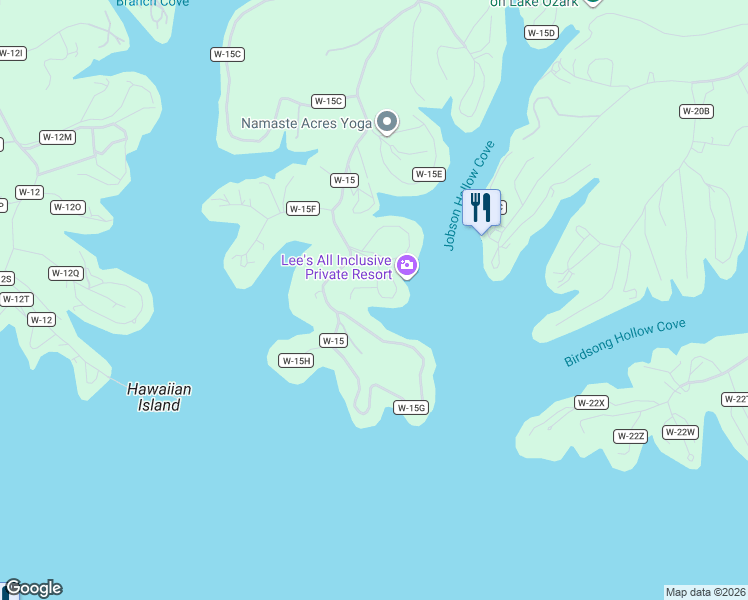 map of restaurants, bars, coffee shops, grocery stores, and more near 2-156 Port Bagnell Road in Eldon