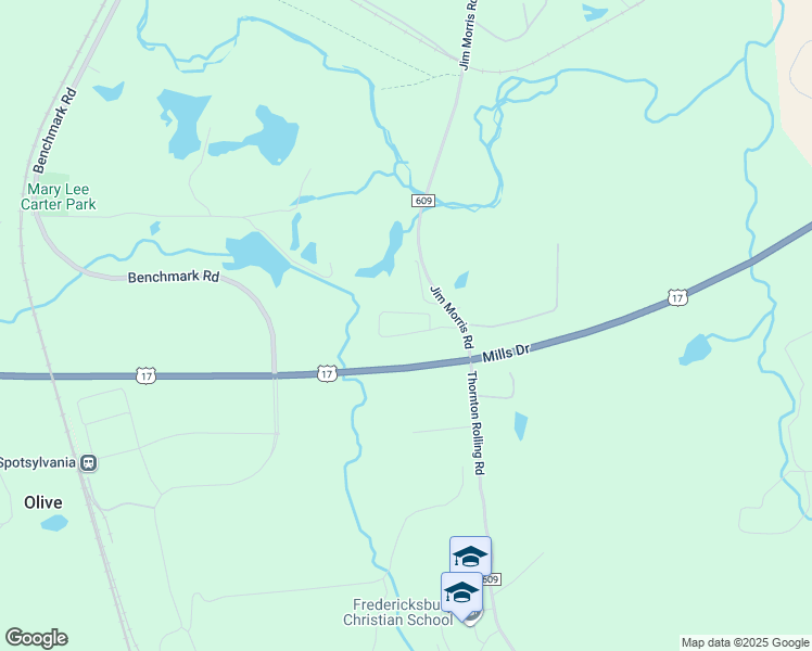 map of restaurants, bars, coffee shops, grocery stores, and more near 2711 Wheatland Station Way in Fredericksburg