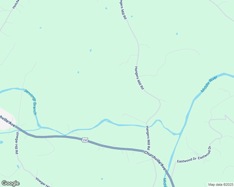 map of restaurants, bars, coffee shops, grocery stores, and more near 94 Hangers Mill Road in Churchville