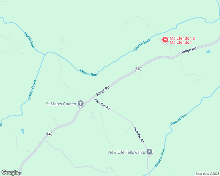 map of restaurants, bars, coffee shops, grocery stores, and more near 4688 Ridge Road in Somerset
