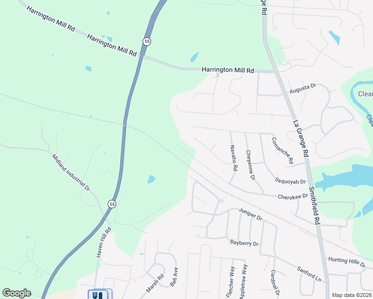map of restaurants, bars, coffee shops, grocery stores, and more near 684 Shawnee Road in Shelbyville