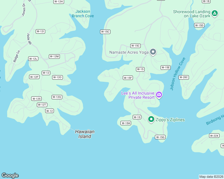 map of restaurants, bars, coffee shops, grocery stores, and more near 2 Sherwood Drive in Eldon