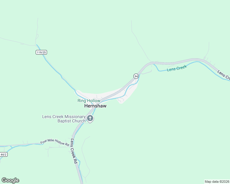 map of restaurants, bars, coffee shops, grocery stores, and more near 2826 Lens Creek Road in Hernshaw