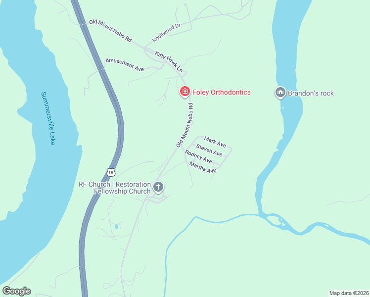 map of restaurants, bars, coffee shops, grocery stores, and more near 43 Lerose Dr in Nicholas