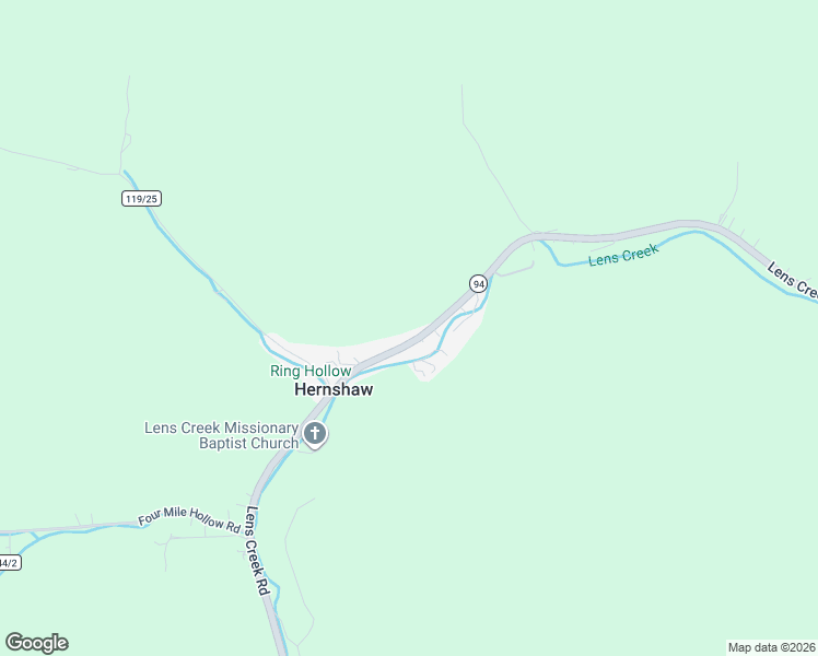 map of restaurants, bars, coffee shops, grocery stores, and more near 2826 Lens Creek Road in Hernshaw