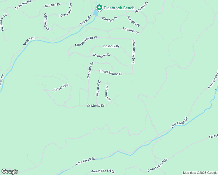 map of restaurants, bars, coffee shops, grocery stores, and more near 2455 Monetier Drive in Arnold