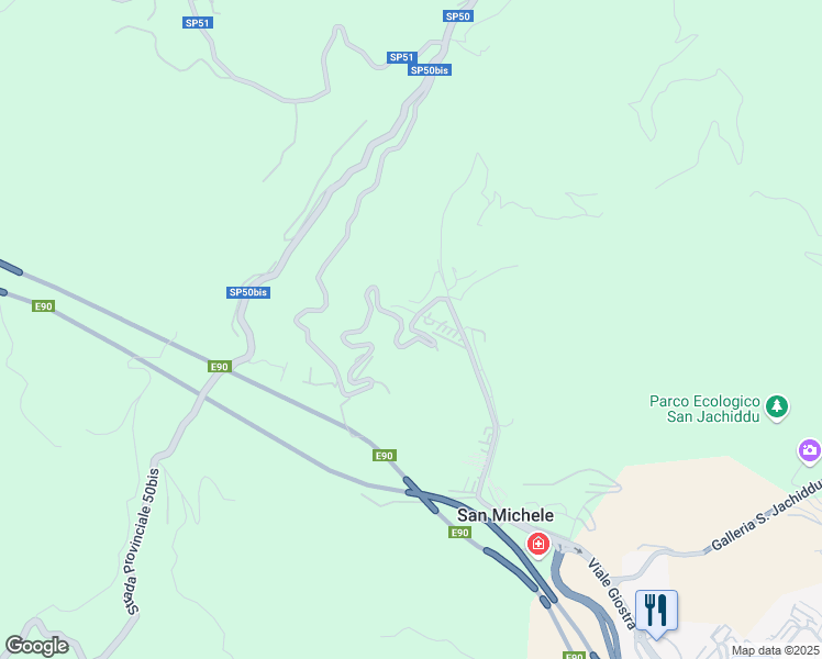 map of restaurants, bars, coffee shops, grocery stores, and more near 16 Strada San Michele - Portella Castanea in Messina