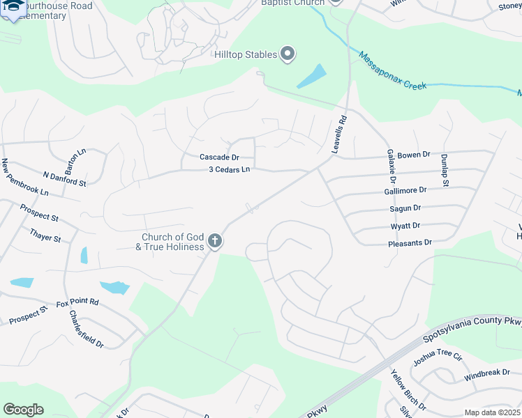 map of restaurants, bars, coffee shops, grocery stores, and more near 9803 Leavells Road in Fredericksburg