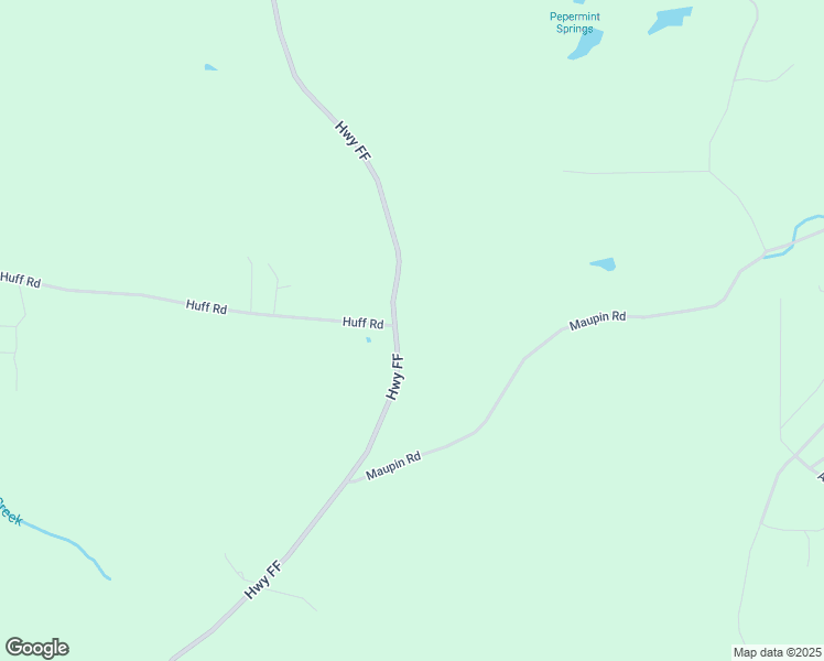 map of restaurants, bars, coffee shops, grocery stores, and more near 8601-8799 Highway FF in Grubville