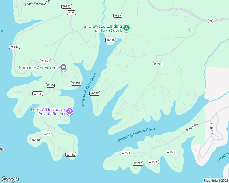 map of restaurants, bars, coffee shops, grocery stores, and more near 30 Trail Road in Eldon