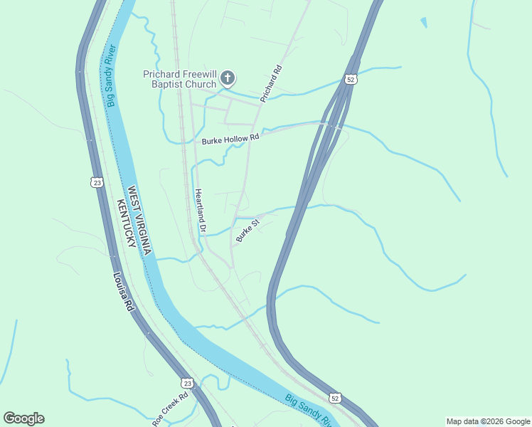 map of restaurants, bars, coffee shops, grocery stores, and more near 1 Burke Street in Prichard