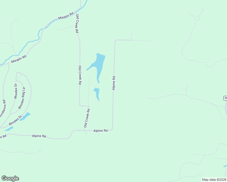 map of restaurants, bars, coffee shops, grocery stores, and more near 643 Alpine Road in Grubville