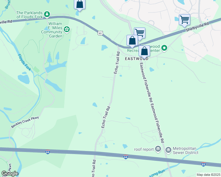 map of restaurants, bars, coffee shops, grocery stores, and more near 416 Gilliland Road in Louisville