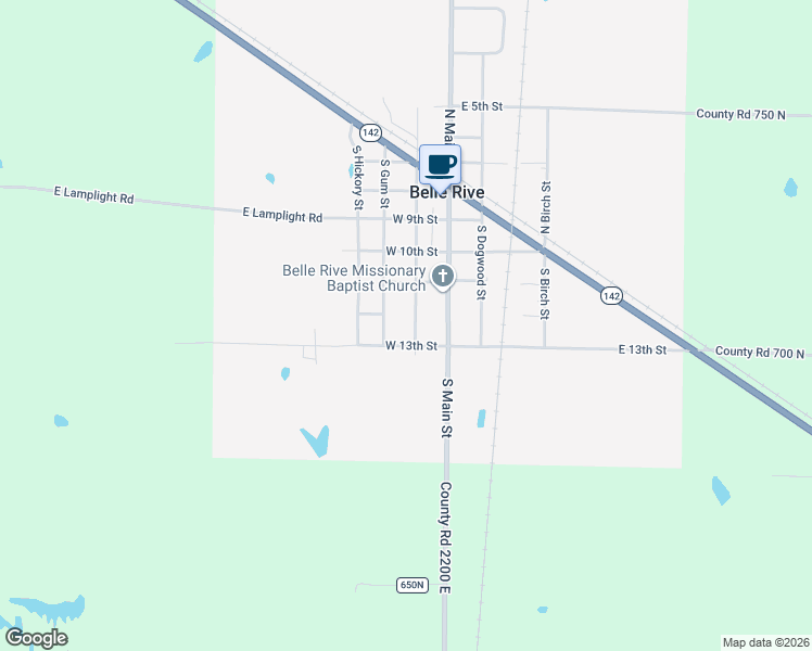 map of restaurants, bars, coffee shops, grocery stores, and more near 1200-1212 South Forest Street in Belle Rive