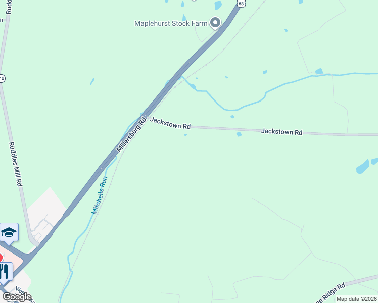 map of restaurants, bars, coffee shops, grocery stores, and more near 444 Jackstown Road in Paris